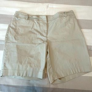 Talbots Khaki colored perfect shorts